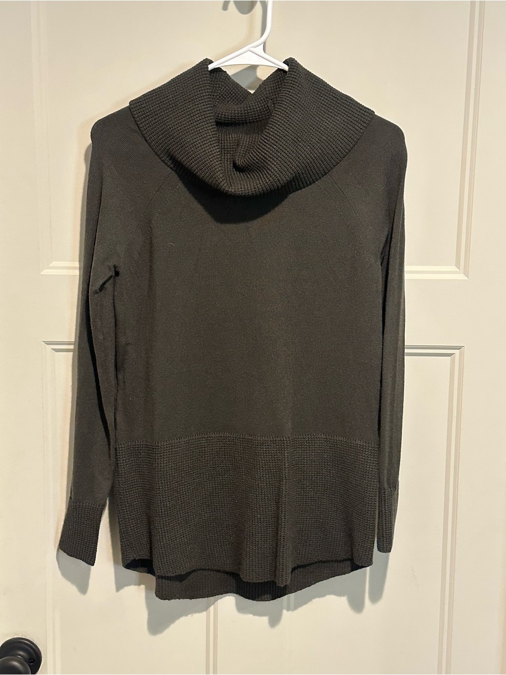 Cyrus Olive Green Cowl Neck Sweater